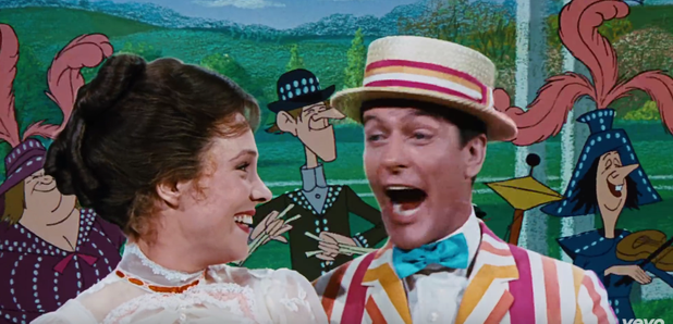 Mary Poppins and Bert