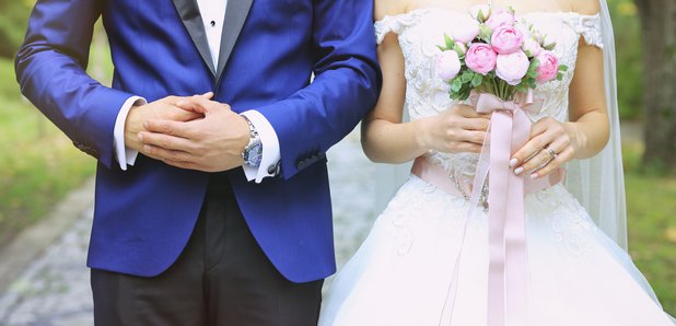 Couple getting married